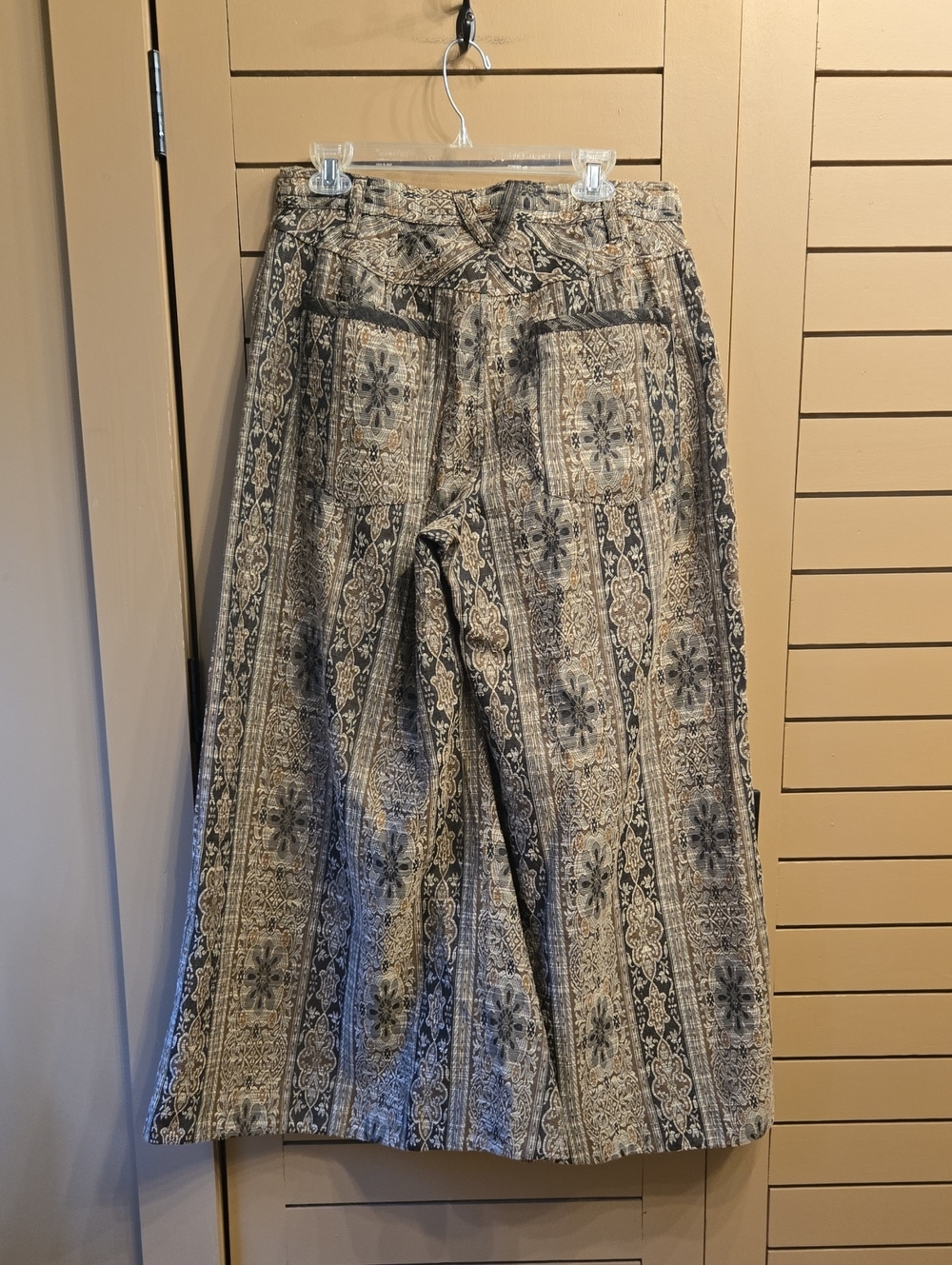 Free People Dahlia Print Wide Leg Pants Size 12 - Picture 10 of 11